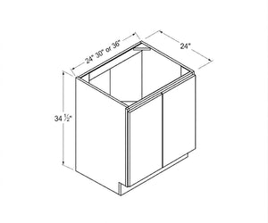 High Gloss Gray Full-High Door Base Cabinet