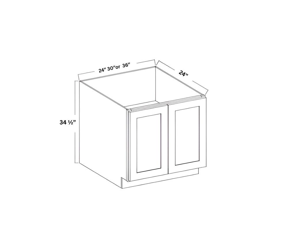 Oak Blonde Full-High Door Base Cabinet