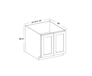 Matte Black Full-High Door Base Cabinet