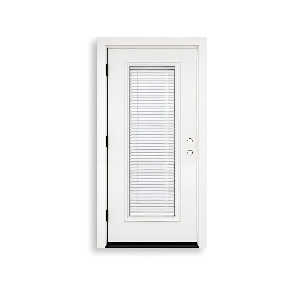 36 x 80 Full Blinds Fiberglass Exterior Prehung Door