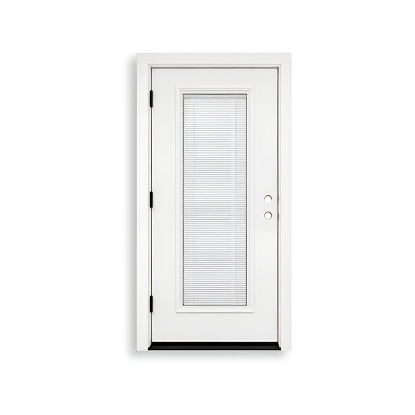 36 x 80 Full Blinds Fiberglass Exterior Prehung Door