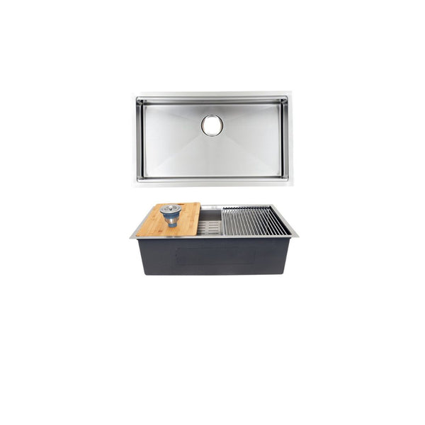 AD-H3419 Single Bowl Zero Radius Workstation Kitchen Sink