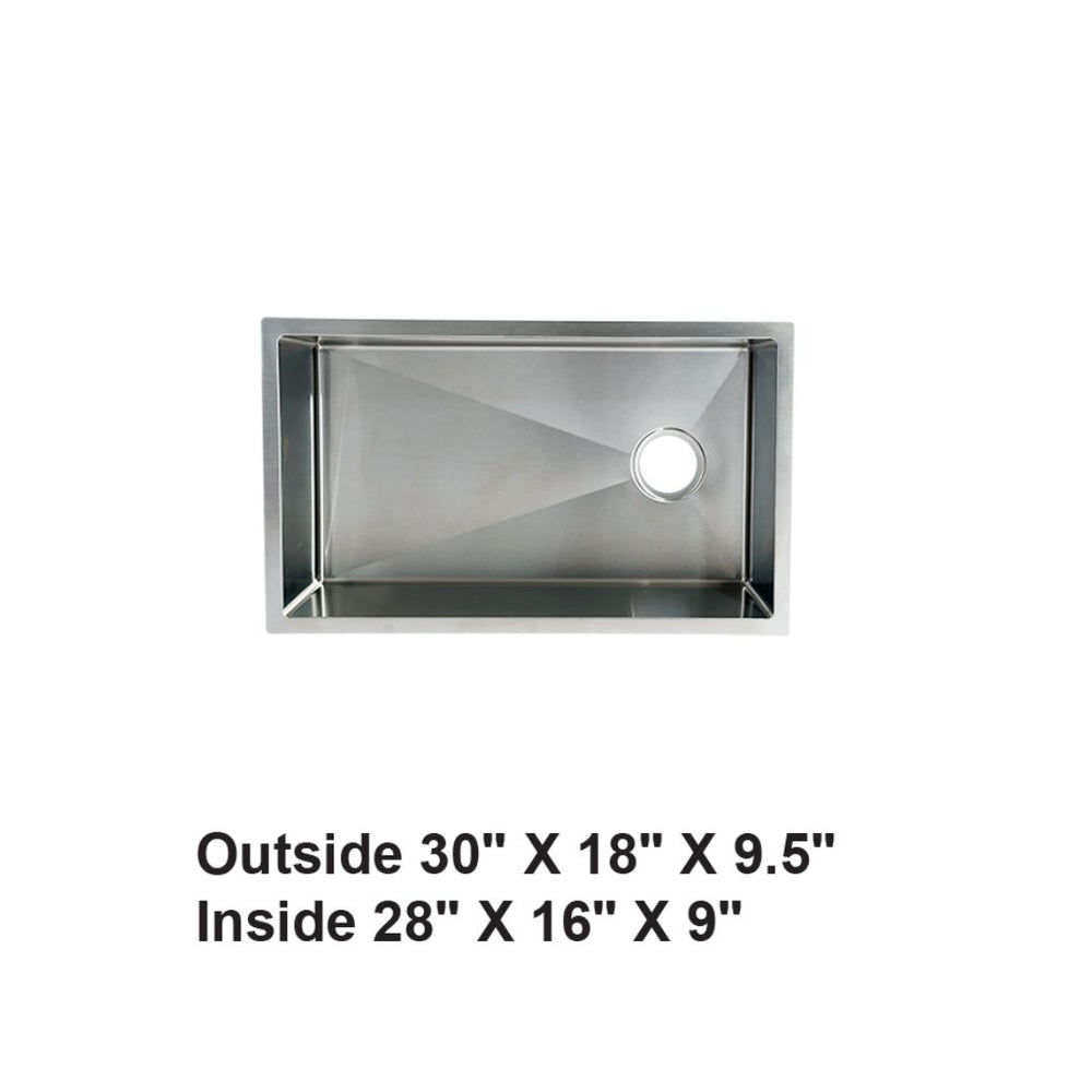 AD-H76 Single Bowl Zero Radius Kitchen Sink