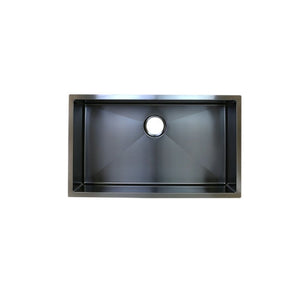AD-H78 Black Handmade Undermount Single Bowl Stainless Steel Sink