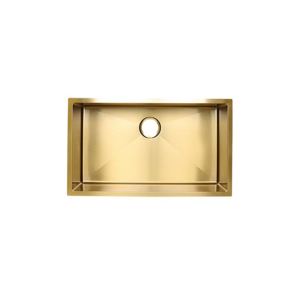 AD-H78 Gold Handmade Undermount Single Bowl Stainless Steel Sink