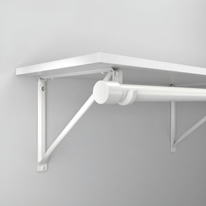 HD Shelf & Rod Support - White