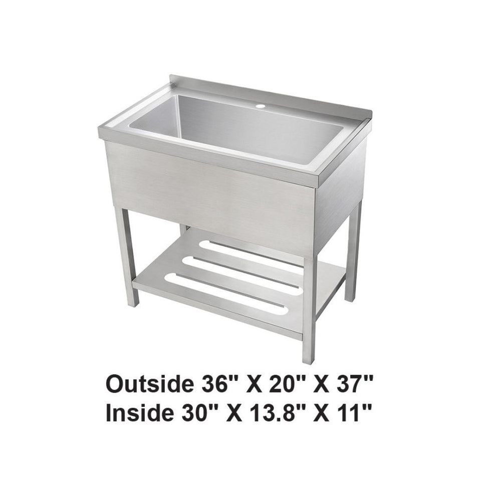 AD-HS3620 Freestanding Stainless Steel 1-Compartment Commercial Kitchen Sink
