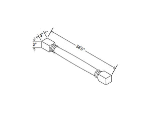 Slim Shaker White Decorative Leg