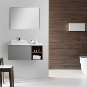 MANAROLA 42  LIGHT GRAY BATHROOM VANITY