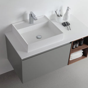 MANAROLA 42  LIGHT GRAY BATHROOM VANITY
