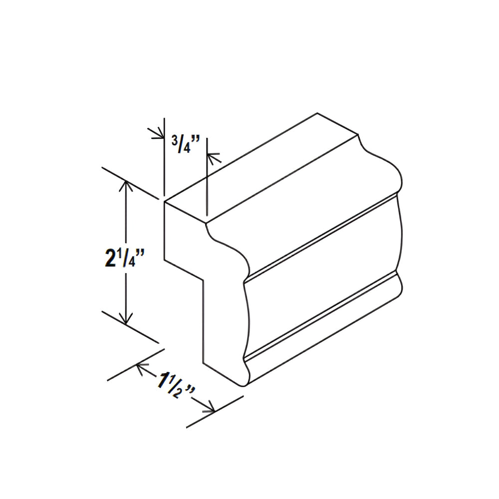 Greek Blue Light Rail Moulding