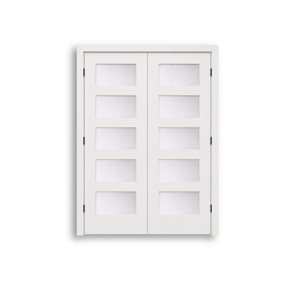 5-Lite Double Glass Door