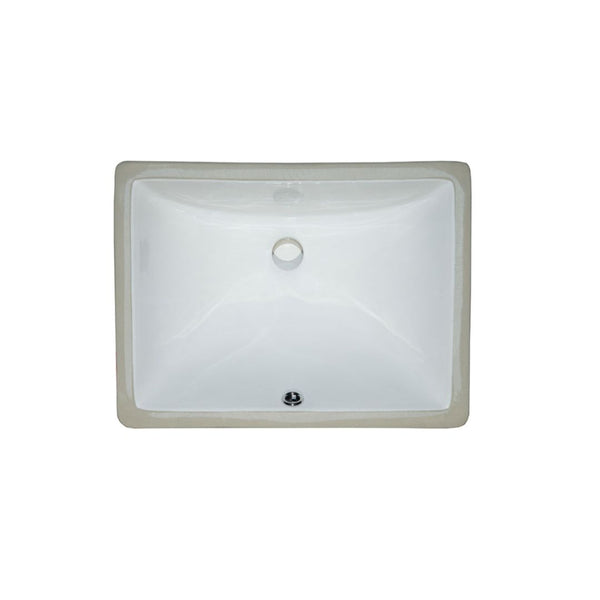 PORCELAIN VANITY RECTANGLE WHITE-1813