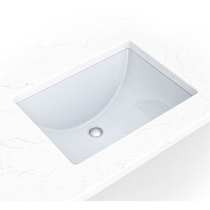 PORCELAIN VANITY RECTANGLE WHITE-1813