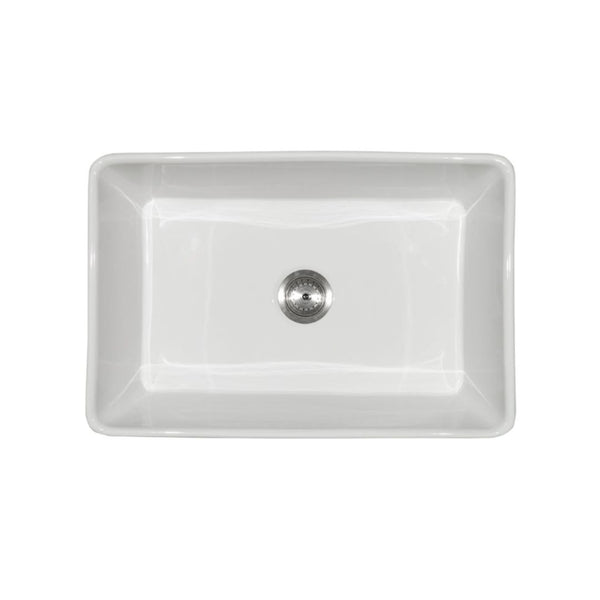 PORCELAIN FIRECLAY FARMHOUSE WITH APRON SB WHITE-3020