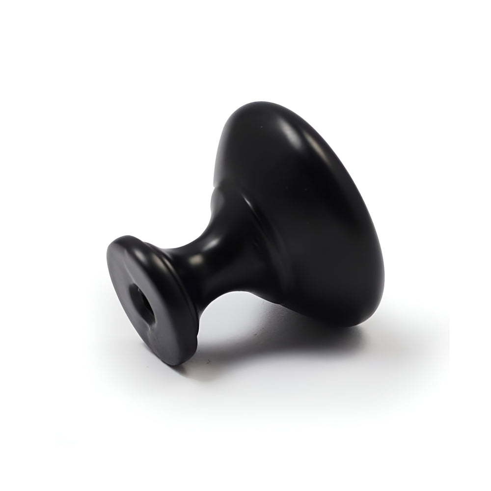 Flat Black Coated Finish BLK Style Solid Kitchen Cabinet Knob- 30BLK