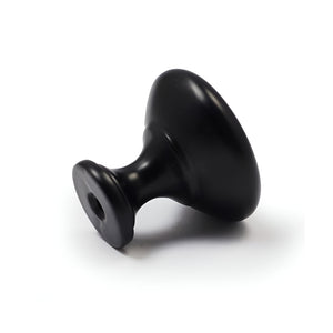 Flat Black Coated Finish BLK Style Solid Kitchen Cabinet Knob- 30BLK
