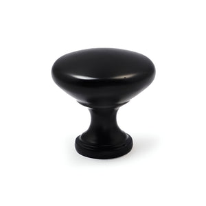 Flat Black Coated Finish BLK Style Solid Kitchen Cabinet Knob- 30BLK