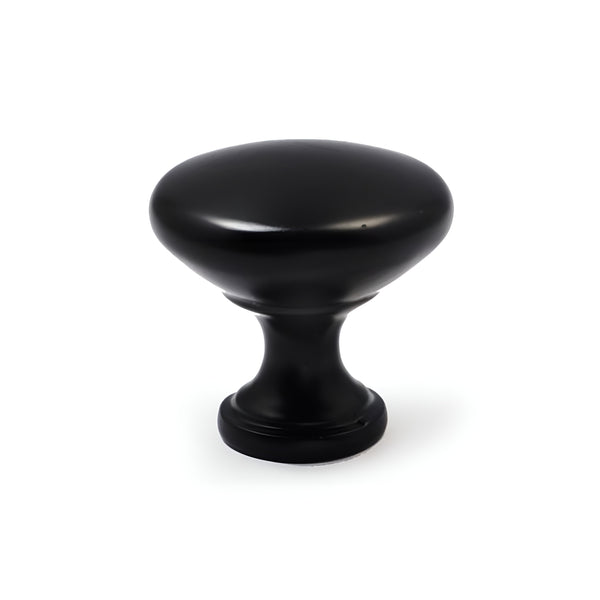 Flat Black Coated Finish BLK Style Solid Kitchen Cabinet Knob- 30BLK