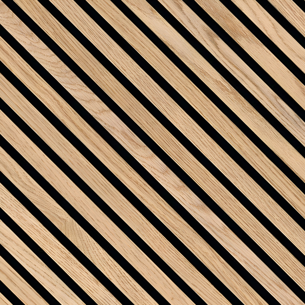 Natural Acoustic Wood Slat Panels (9.5X94.5)