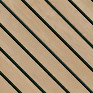 Natural Macro Acoustic Wood Slat Panels (10.63x94.5)