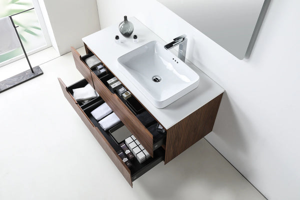 ORSA 48” WALNUT BATHROOM VANITY