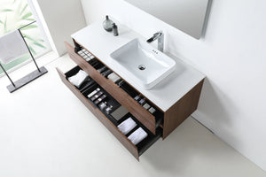 ORSA 60” WALNUT BATHROOM VANITY