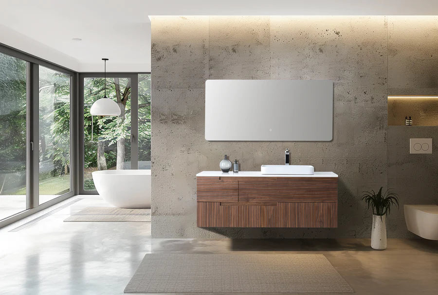 ORSA 60” WALNUT BATHROOM VANITY
