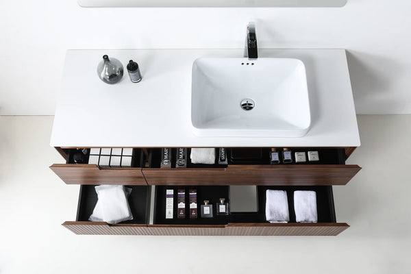 ORSA 60” WALNUT BATHROOM VANITY
