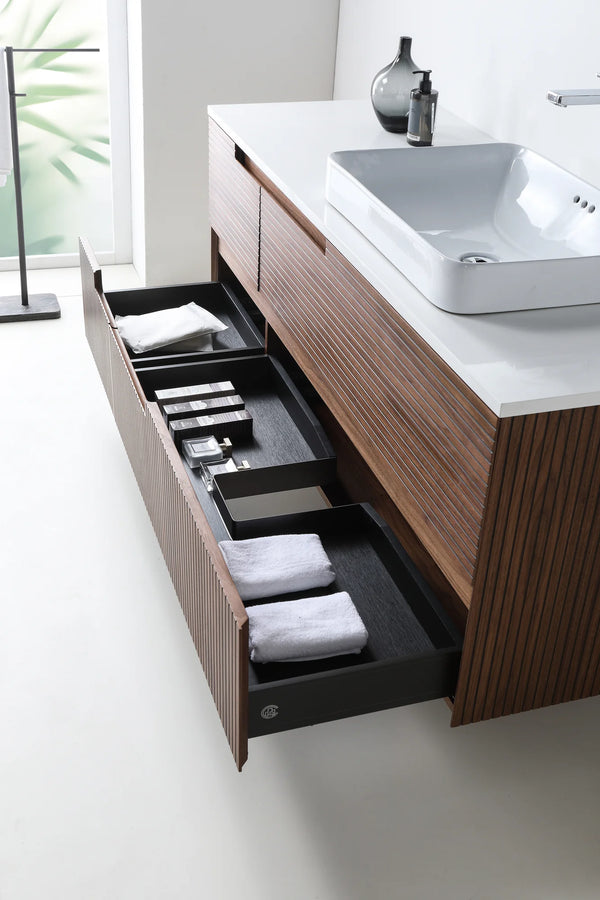 ORSA 60” WALNUT BATHROOM VANITY