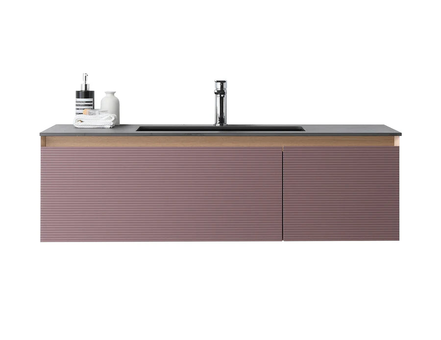 OSLO 48” CARAMEL/WHITEWASH BATHROOM VANITY