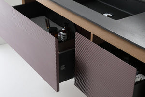 OSLO 48” CARAMEL/WHITEWASH BATHROOM VANITY