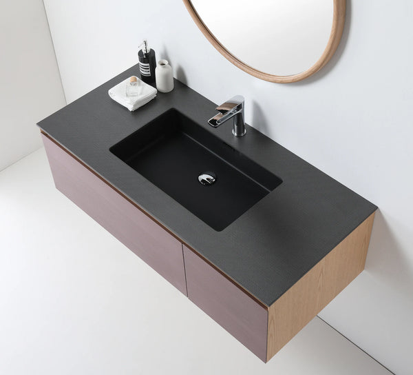 OSLO 48” CARAMEL/WHITEWASH BATHROOM VANITY