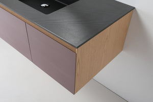 OSLO 48” CARAMEL/WHITEWASH BATHROOM VANITY