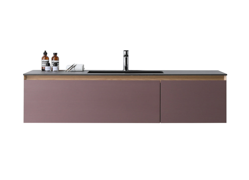OSLO 60” CARAMEL/WHITEWASH BATHROOM VANITY