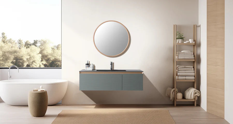 OSLO 48” SAGE GREEN/WHITEWASH BATHROOM VANITY