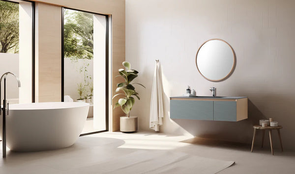 OSLO 48” SAGE GREEN/WHITEWASH BATHROOM VANITY