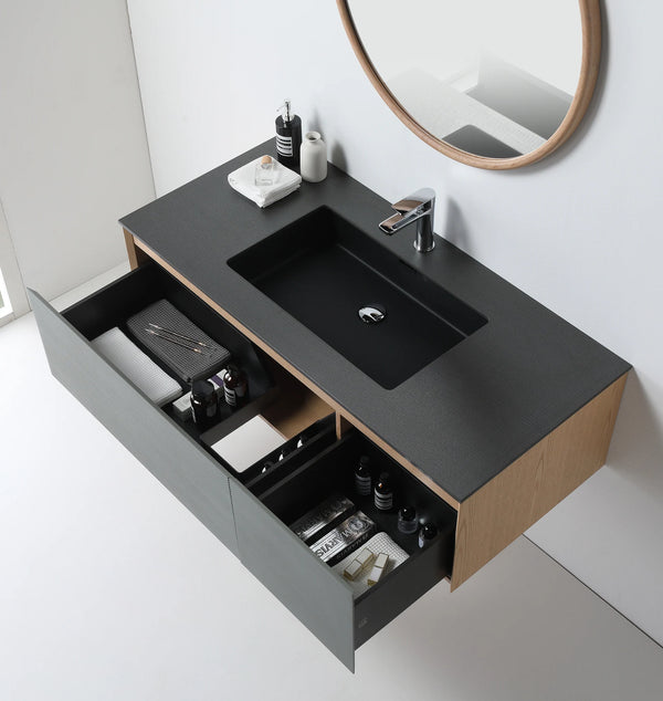 OSLO 48” SAGE GREEN/WHITEWASH BATHROOM VANITY
