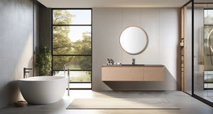 OSLO 60” WHITEWASH/WHITEWASH BATHROOM VANITY