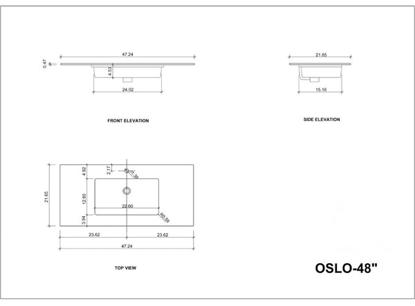 OSLO 48” WHITEWASH/WHITEWASH BATHROOM VANITY