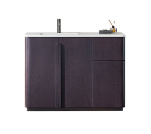 PARMA 48” NATURAL TEAK/ESPRESSO OAK BATHROOM VANITY