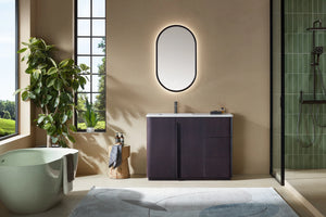 PARMA 48” NATURAL TEAK/ESPRESSO OAK BATHROOM VANITY