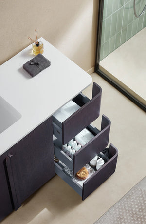 PARMA 48” NATURAL TEAK/ESPRESSO OAK BATHROOM VANITY