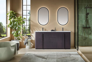 PARMA 72” NATURAL TEAK/ ESPRESSO OAK BATHROOM VANITY