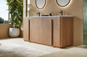 PARMA 72” NATURAL TEAK/ ESPRESSO OAK BATHROOM VANITY