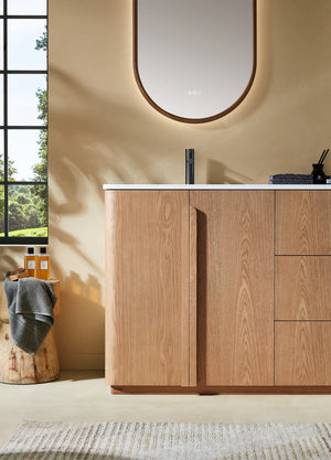 PARMA 72” NATURAL TEAK/ ESPRESSO OAK BATHROOM VANITY