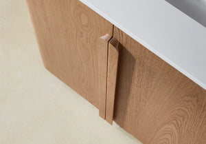PARMA 72” NATURAL TEAK/ ESPRESSO OAK BATHROOM VANITY