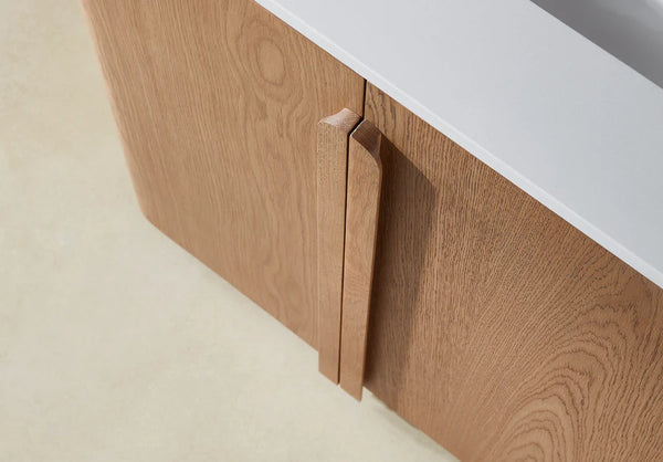PARMA 72” NATURAL TEAK/ ESPRESSO OAK BATHROOM VANITY