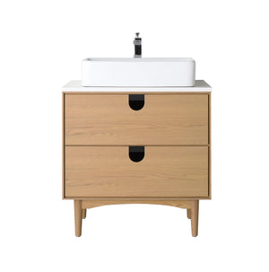 TOCADOR DE BAÑO PORTREE DE 30” EN NOGAL