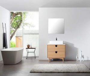 TOCADOR DE BAÑO PORTREE DE 30” EN NOGAL